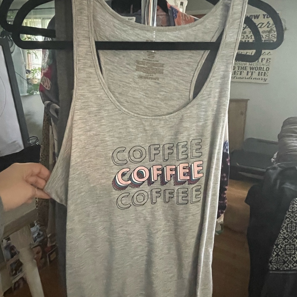 COFFEE COFFEE COFFEE TANK TOP
